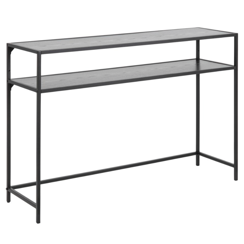 Console contemporaine en bois et métal noir SEA