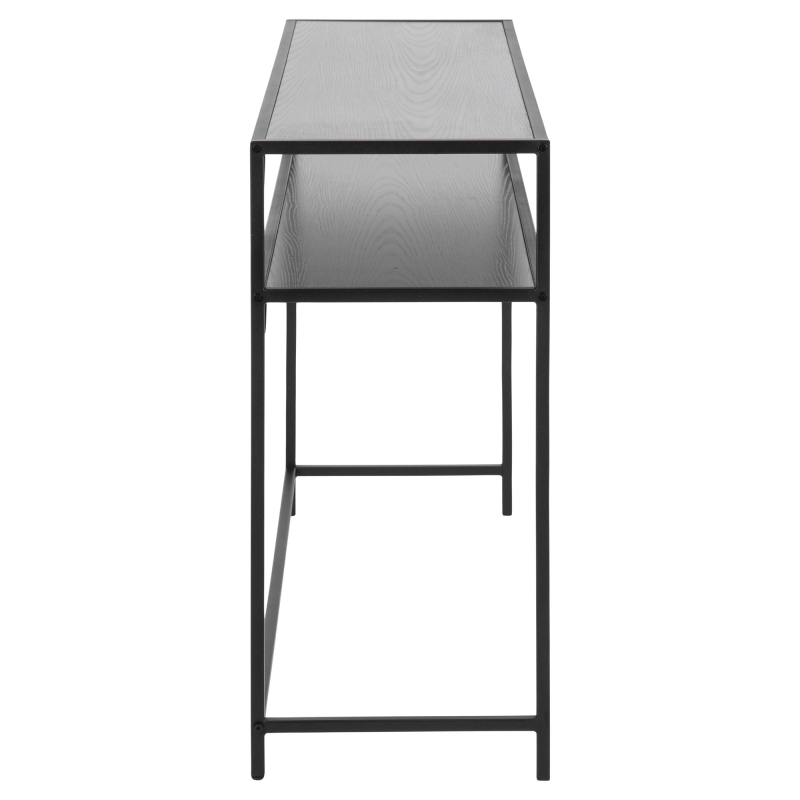 Console contemporaine en bois et métal noir SEA
