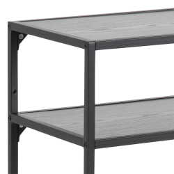 Console contemporaine en bois et métal noir SEA