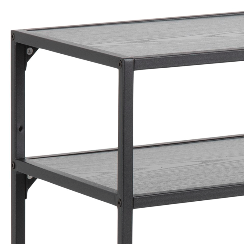 Console contemporaine en bois et métal noir SEA