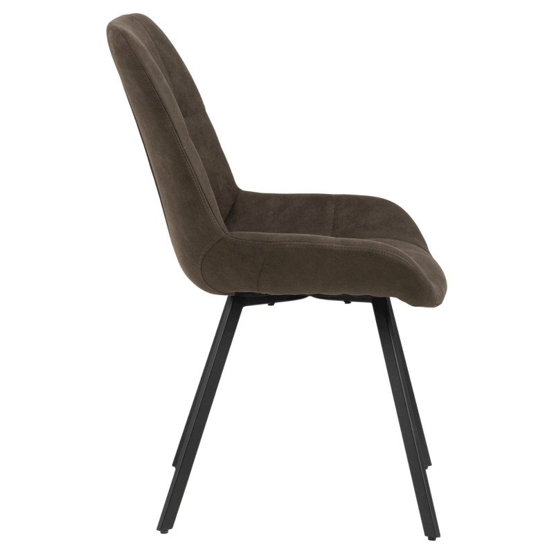 Lot de 2 chaises en simili style rétro WAY