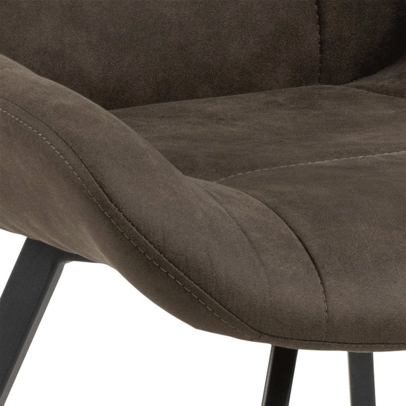 Lot de 2 chaises en simili style rétro WAY