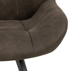 Lot de 2 chaises en simili style rétro WAY