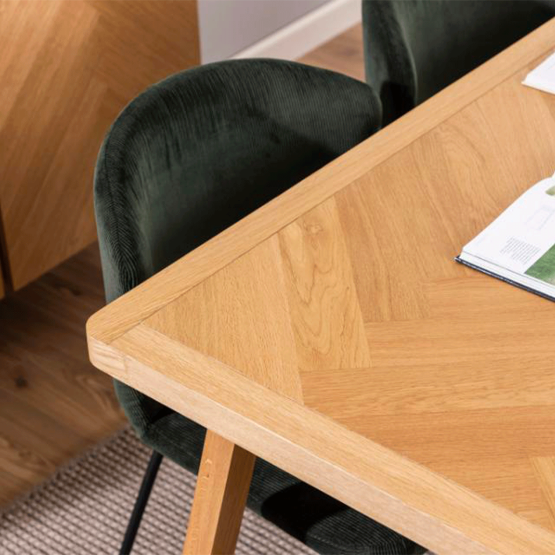 Table à manger moderne en bois massif GALO