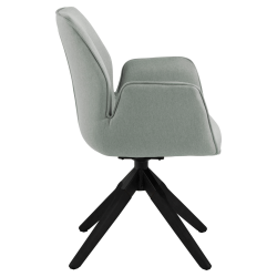 Chaise moderne avec accoudoirs en tissu AURORE