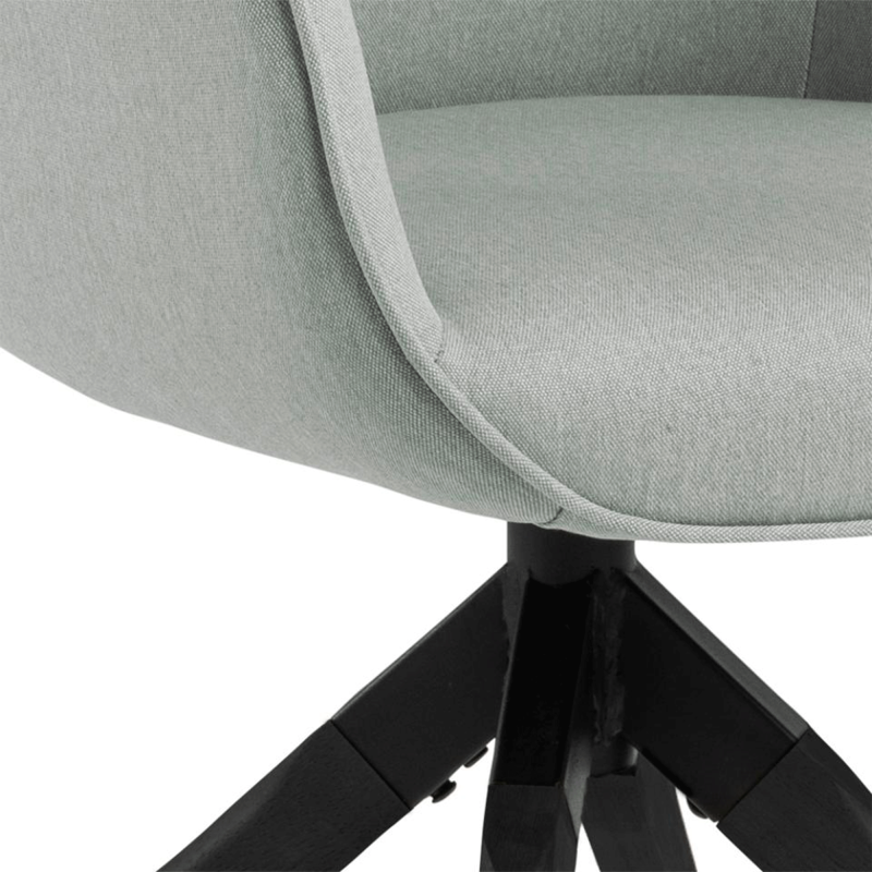 Chaise moderne avec accoudoirs en tissu AURORE