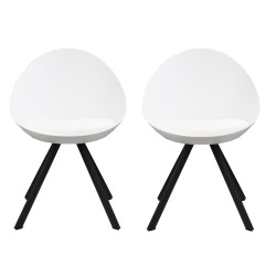 Lot de 2 chaises design scandinave-ELMUNT