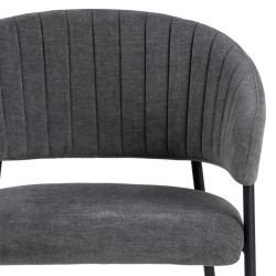 Lot de 2 chaises contemporaines en tissu ANNIE