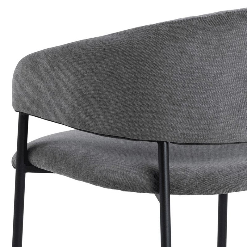 Lot de 2 chaises contemporaines en tissu ANNIE