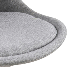 Lot de 2 chaises en tissu pieds bois style scandinave DIMY