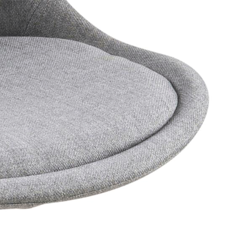 Lot de 2 chaises en tissu pieds bois style scandinave DIMY