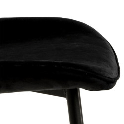 Lot de 2 chaises design en velours noir FEMAL