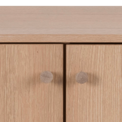 Buffet en bois de chêne clair 2 portes 3 tiroirs MARTINS
