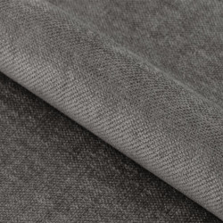 Chaise avec accoudoirs en tissu gris ZOELA