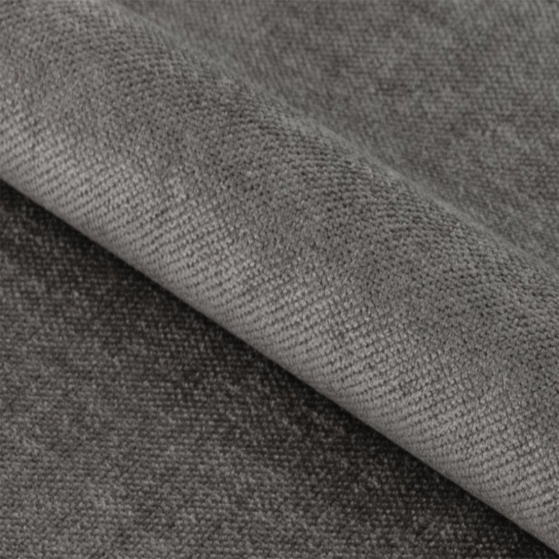 Chaise avec accoudoirs en tissu gris ZOELA