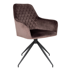 Chaise de salle à manger en velours pivotante HARIBO