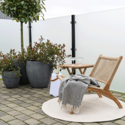 Chaise en teck et en rotin naturel HOPALE
