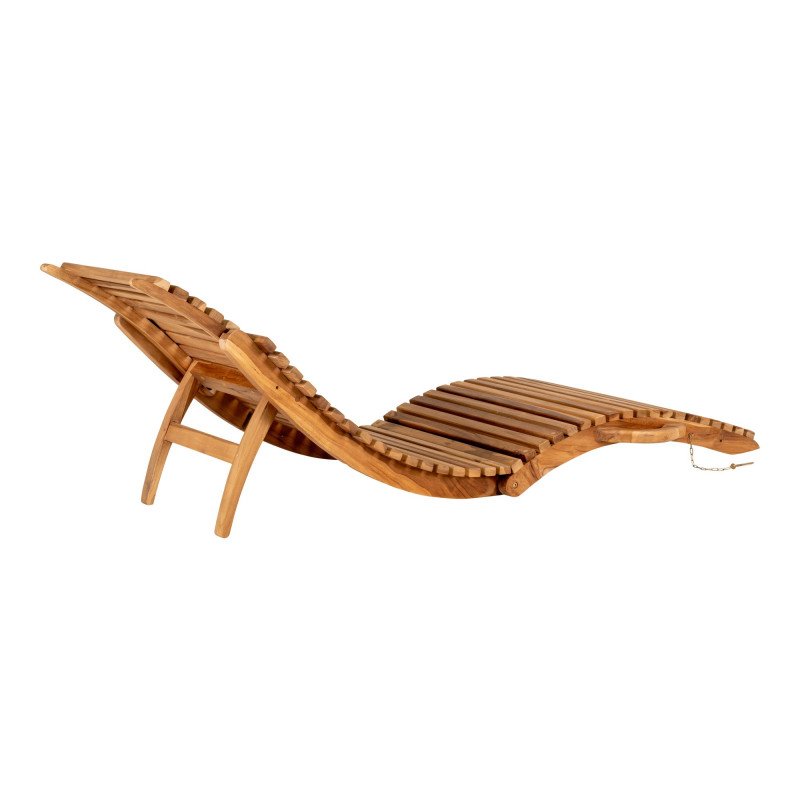 Chaise longue en teck LANZA
