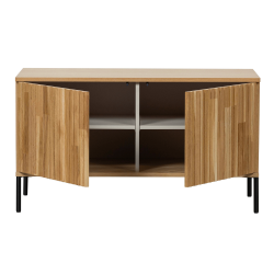 Buffet en bois de chêne avec 2 portes naturel MAY