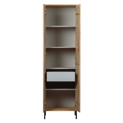 Grande armoire haute en bois de chêne naturel MAY