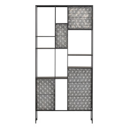 Etagère en métal noir au look antique VAUGH