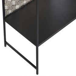 Etagère en métal noir au look antique VAUGH