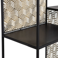 Etagère en métal noir au look antique VAUGH