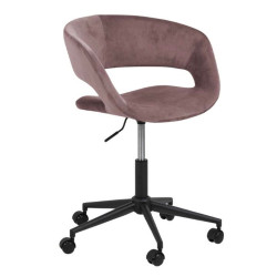Chaise de bureau moderne en velours GRADE