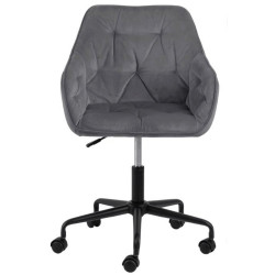 Chaise de bureau confortable en velours BROKEN