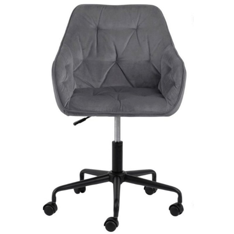 Chaise de bureau confortable en velours BROKEN