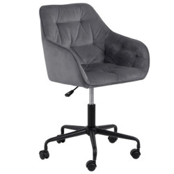 Chaise de bureau confortable en velours BROKEN