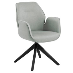 Chaise moderne avec accoudoirs en tissu AURORE