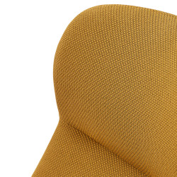 Fauteuil haut en tissu et métal avec accoudoirs DINS