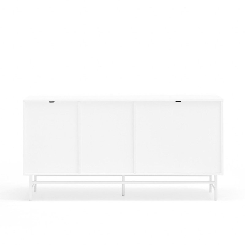 Buffet bas 4 tiroirs 2 portes en métal perforé PUNTO