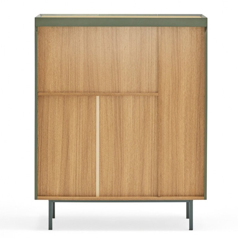 Buffet haut en bois et métal 3 portes ARISTA