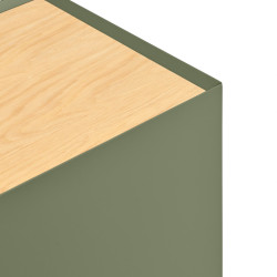 Meuble TV 3 portes 180 cm en bois et métal ARISTA