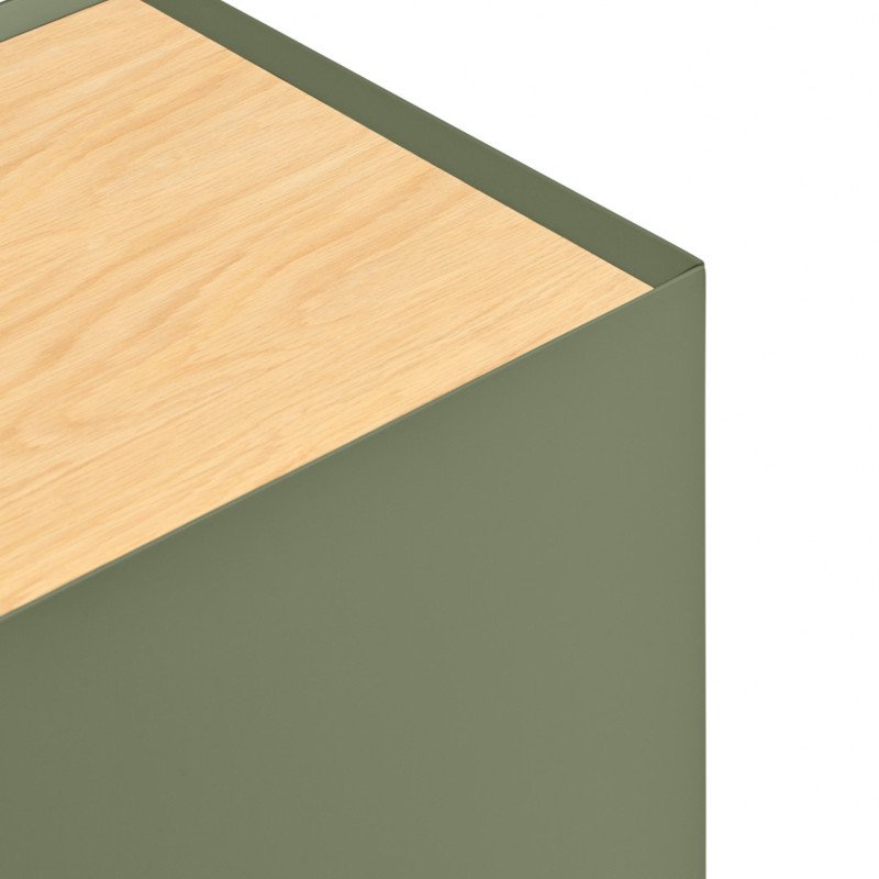 Meuble TV 3 portes 180 cm en bois et métal ARISTA