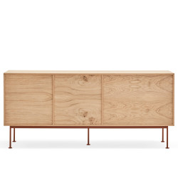 Buffet bas tendance 2 portes 3 tiroirs en bois YOKO