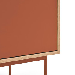 Buffet bas tendance 2 portes 3 tiroirs en bois YOKO