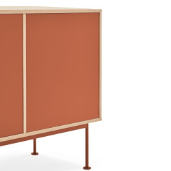 Buffet bas tendance 2 portes 3 tiroirs en bois YOKO