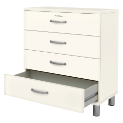 Commode style rétro 4 tiroirs 86cm MALIBU