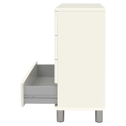 Commode style rétro 4 tiroirs 86cm MALIBU