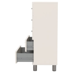 Commode 5 tiroirs style rétro MALIBU