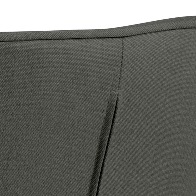 Chaise salle à manger avec accoudoirs en tissu AURORE