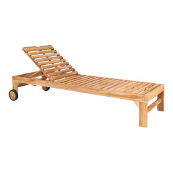 Transat en bois teck 200cm SUN