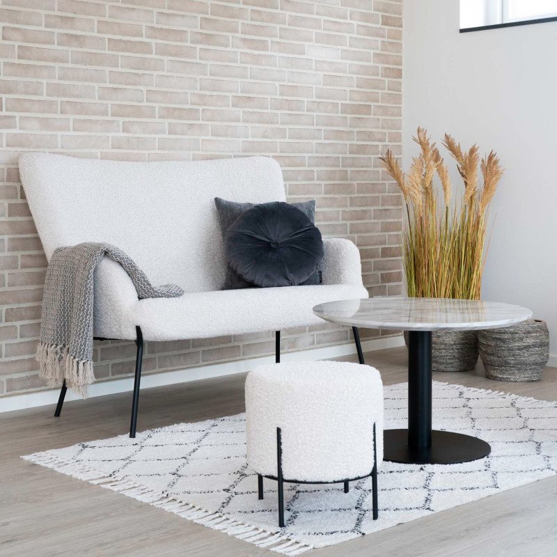 Pouf tendance en fausse fourrure FLUFFY