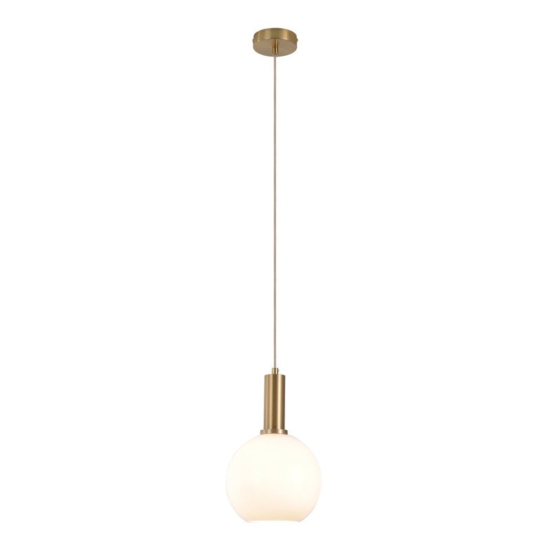 Suspension boule tendance en verre et laiton LUNNY