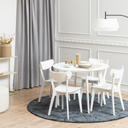 Table à manger ronde en bois 105cm ROXY