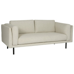 Canapé 2 places en tissu beige LIPOUR