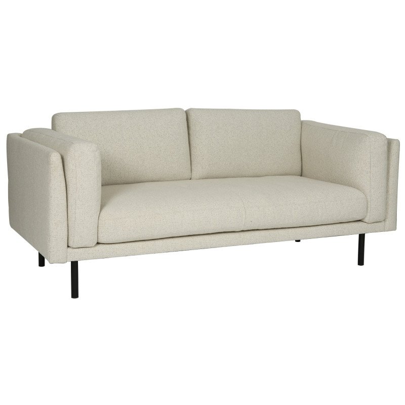 Canapé 2 places en tissu beige LIPOUR